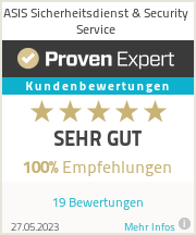 Wir stehen für Kompetenz und Kundenzufriedenheit ist uns am wichtigsten. Das sehen auch unsere Kunden so und bewerten uns bei Proven Expert mit durchschnittlich 5 von 5 Sternen und empfehlen uns zu 100% weiter